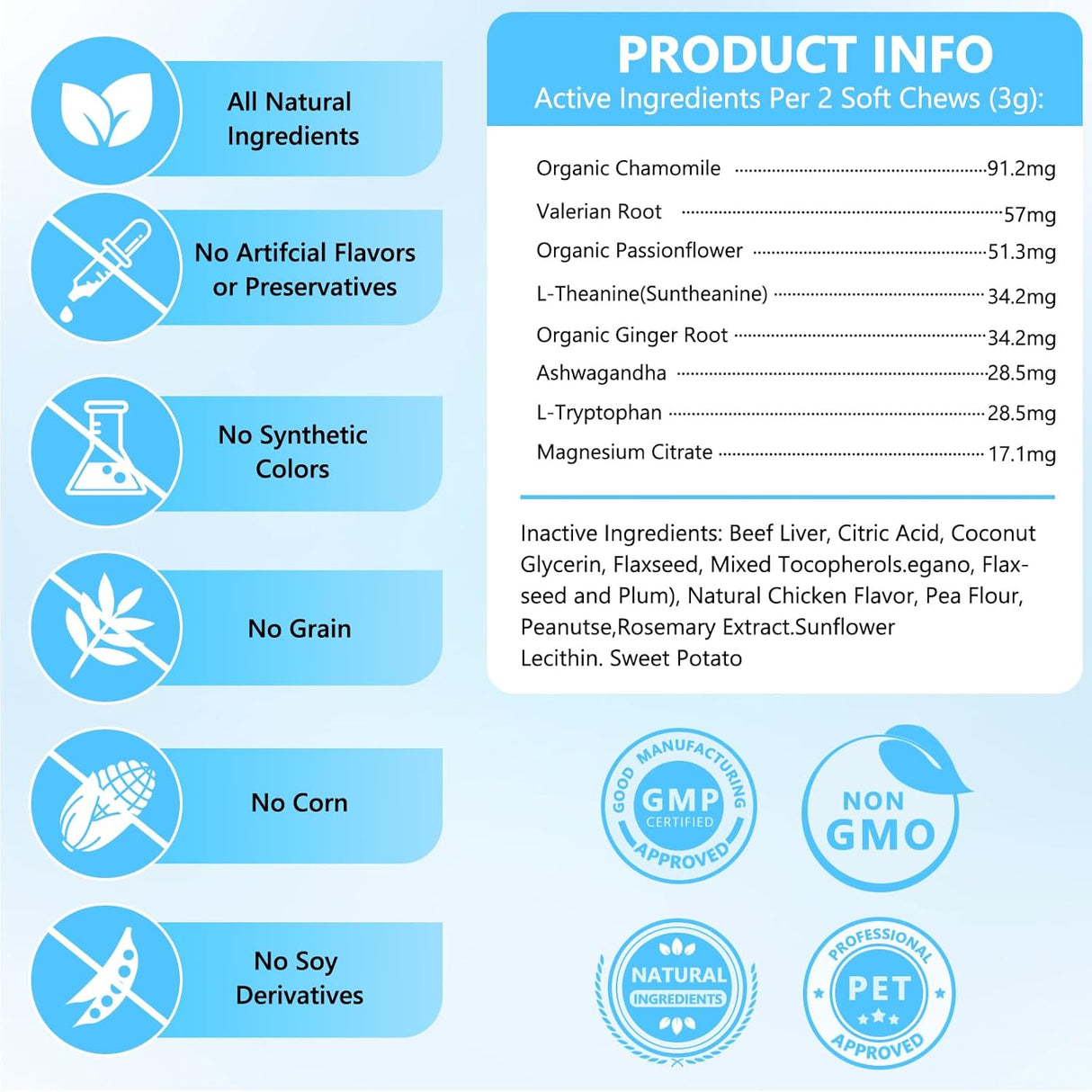 ColEaze Calming Chews for Cats 230 Masticables