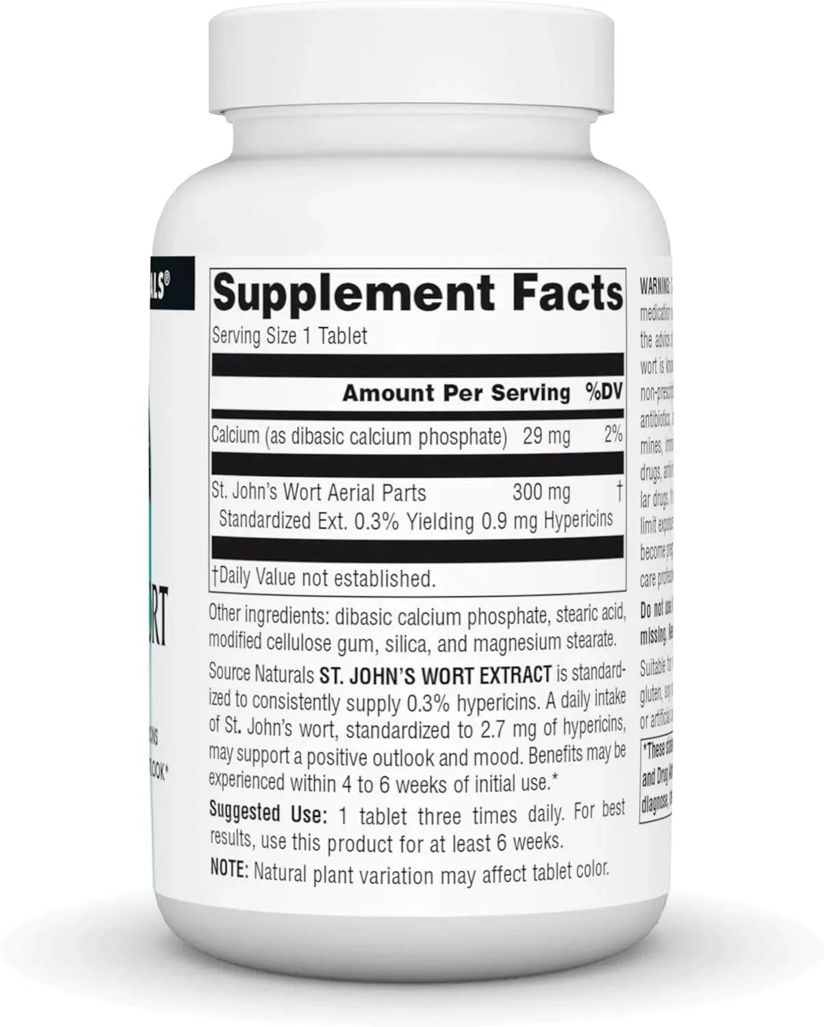 SOURCE NATURALS - Source Naturals St. Johns Wort Extract 300Mg. 240 Tabletas - The Red Vitamin MX - Suplementos Alimenticios - {{ shop.shopifyCountryName }}