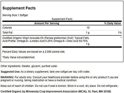 SWANSON - Swanson Avocado Oil 60 Capsulas Blandas 3 Pack - The Red Vitamin MX - Suplementos Alimenticios - {{ shop.shopifyCountryName }}