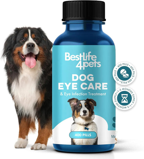 BESTLIFE4PETS - BestLife4Pets Dog Eye Care & Infection Treatment 400 Pastillas - The Red Vitamin MX - Cuidado De Los Ojos De Los Perros - {{ shop.shopifyCountryName }}