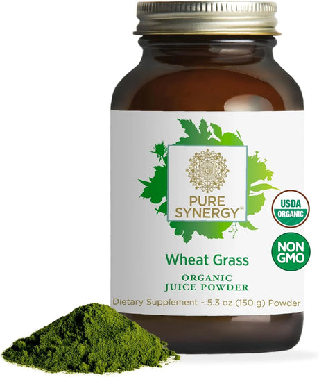 PURE SYNERGY - PURE SYNERGY Organic Wheat Grass Juice Powder 150Gr. - The Red Vitamin MX - Suplementos Alimenticios - {{ shop.shopifyCountryName }}