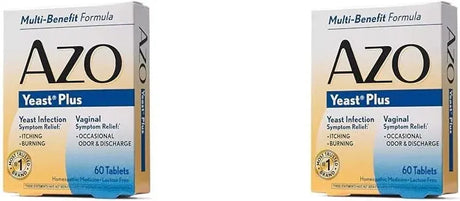 AZO - AZO Yeast Plus Dual Relief 60 Tabletas 2 Pack - The Red Vitamin MX - Suplementos Alimenticios - {{ shop.shopifyCountryName }}