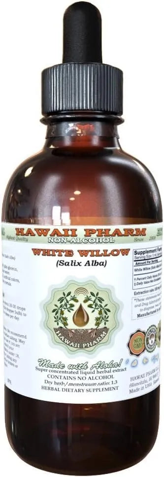 HAWAIIPHARM - Hawaii Pharm White Willow Alcohol-Free Liquid Extract 2 Fl.Oz. - The Red Vitamin MX - Suplementos Alimenticios - {{ shop.shopifyCountryName }}