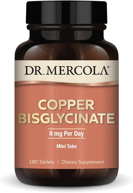 DR MERCOLA - Dr. Mercola Copper Bisglycinate 180 Tabletas - The Red Vitamin MX - Suplementos Alimenticios - {{ shop.shopifyCountryName }}