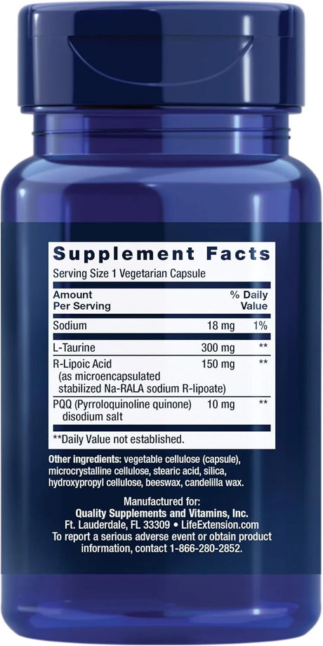 LIFE EXTENSION - Life Extension Mitochondrial Basics with PQQ 30 Capsulas - The Red Vitamin MX - Suplementos Alimenticios - {{ shop.shopifyCountryName }}