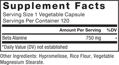 FORCE FACTOR - FORCE FACTOR Beta Alanine 750Mg. 120 Capsulas - The Red Vitamin MX - Suplementos Alimenticios - {{ shop.shopifyCountryName }}