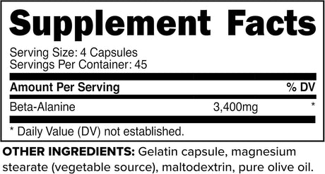 PRIMAFORCE - Primaforce Beta Alanine 3400Mg. 180 Capsulas - The Red Vitamin MX - Suplementos Alimenticios - {{ shop.shopifyCountryName }}