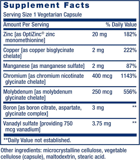 LIFE EXTENSION - Life Extension Only Trace Minerals 90 Capsulas - The Red Vitamin MX - Suplementos Alimenticios - {{ shop.shopifyCountryName }}