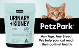 Petz Park Urinary and Kidney Powder Supplement for Cats 60 Servicios 90Gr.