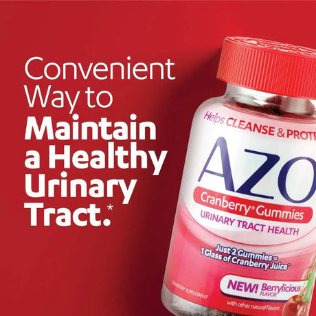 AZO - AZO Cranberry Urinary Tract Health Gummies 40 Gomitas - The Red Vitamin MX - Suplementos Alimenticios - {{ shop.shopifyCountryName }}
