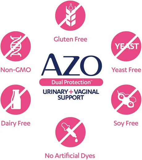 AZO - AZO Dual Protection Urinary + Vaginal Support 30 Capsulas 2 Pack - The Red Vitamin MX - Suplementos Alimenticios - {{ shop.shopifyCountryName }}