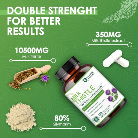 NATURE TARGET - NATURE TARGET Milk Thistle 120 Capsulas - The Red Vitamin MX - Suplementos Alimenticios - {{ shop.shopifyCountryName }}