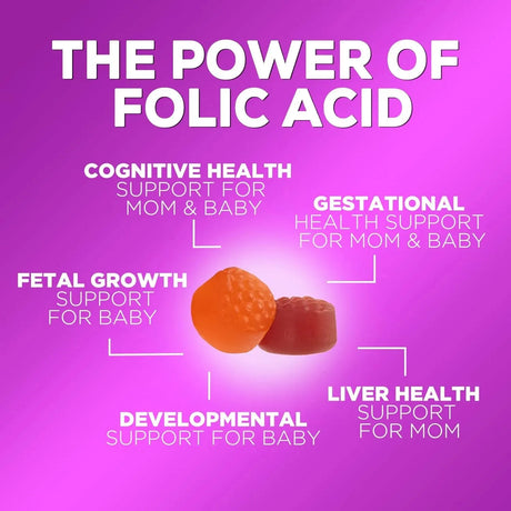 NATURE'S NUTRITION - Nature's Nutrition Folic Acid Gummies for Women 785mcg 120 Gomitas - The Red Vitamin MX - Suplementos Alimenticios - {{ shop.shopifyCountryName }}