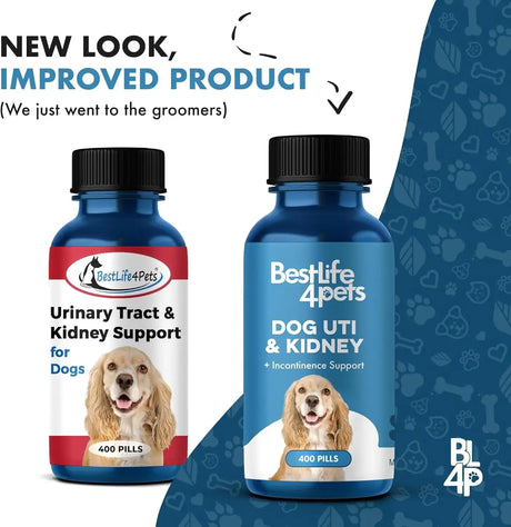 BESTLIFE4PETS - BestLife4Pets Dog UTI Treatment 400 Tabletas 2 Pack - The Red Vitamin MX - Salud De Tracto Urinario Para Perros - {{ shop.shopifyCountryName }}