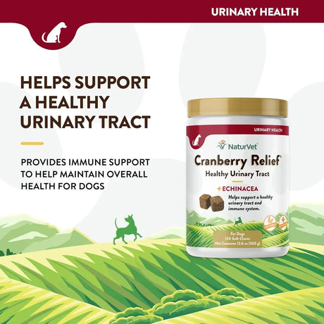 NATURVET - NaturVet Cranberry Relief Plus Echinacea 120 Masticables - The Red Vitamin MX - Salud De Tracto Urinario Para Perros - {{ shop.shopifyCountryName }}