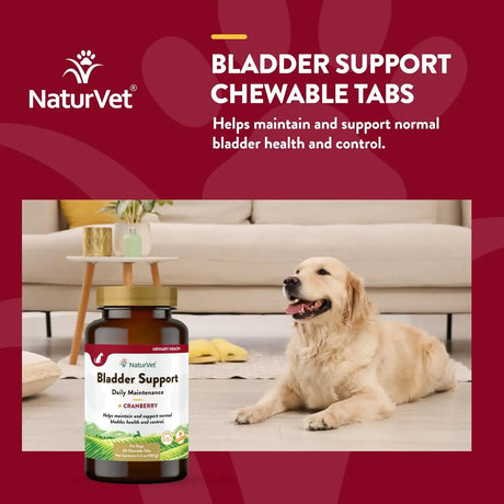 NATURVET - NaturVet Bladder Support for Dogs 60 Tabletas Masticables - The Red Vitamin MX - Salud De Tracto Urinario Para Perros - {{ shop.shopifyCountryName }}