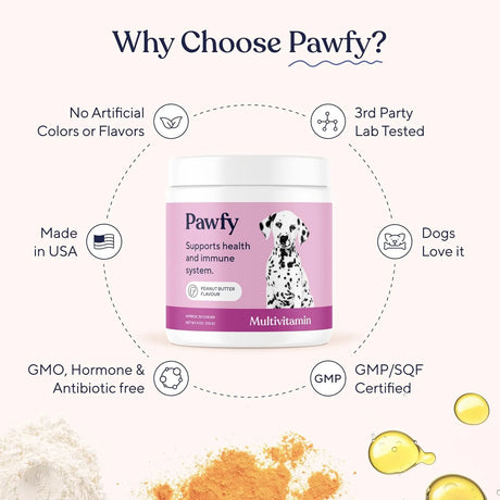 PAWFY - Pawfy Dog Multivitamins 15 in 1 Supports Overall Wellness 30 Masticables - The Red Vitamin MX - Multivitamínicos Para Perros - {{ shop.shopifyCountryName }}