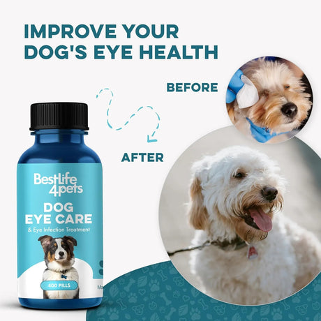 BESTLIFE4PETS - BestLife4Pets Dog Eye Care & Infection Treatment 400 Pastillas - The Red Vitamin MX - Cuidado De Los Ojos De Los Perros - {{ shop.shopifyCountryName }}