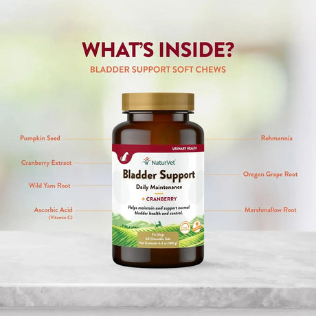 NATURVET - NaturVet Bladder Support for Dogs 60 Tabletas Masticables - The Red Vitamin MX - Salud De Tracto Urinario Para Perros - {{ shop.shopifyCountryName }}