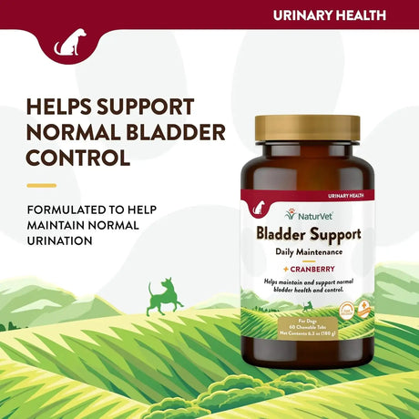 NATURVET - NaturVet Bladder Support for Dogs 60 Tabletas Masticables - The Red Vitamin MX - Salud De Tracto Urinario Para Perros - {{ shop.shopifyCountryName }}