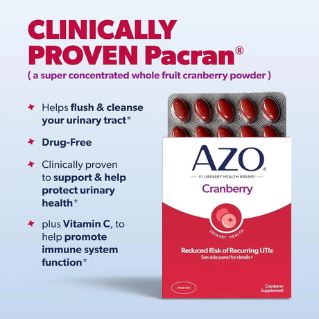AZO - AZO Cranberry Urinary Tract Health 50 Tabletas - The Red Vitamin MX - Suplementos Alimenticios - {{ shop.shopifyCountryName }}