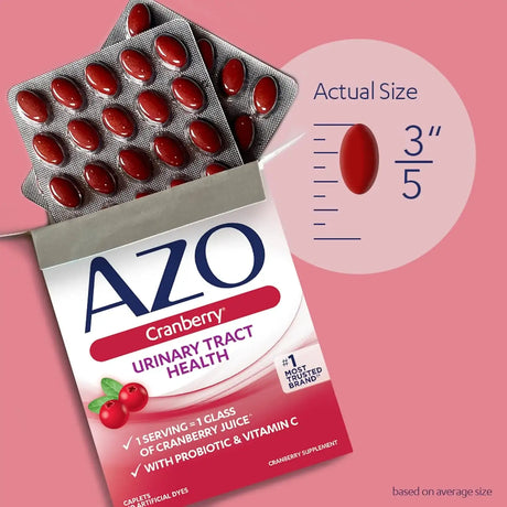 AZO - AZO Cranberry Urinary Tract Health 50 Tabletas 2 Pack - The Red Vitamin MX - Suplementos Alimenticios - {{ shop.shopifyCountryName }}