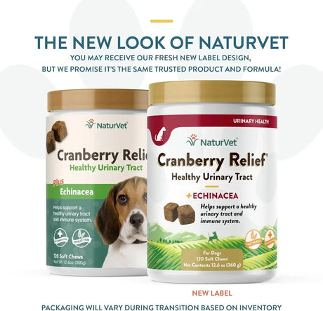NATURVET - NaturVet Cranberry Relief Plus Echinacea 120 Masticables - The Red Vitamin MX - Salud De Tracto Urinario Para Perros - {{ shop.shopifyCountryName }}