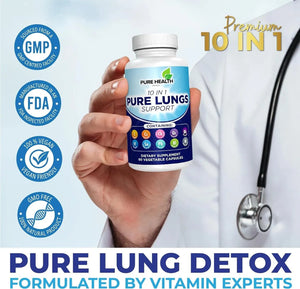 PURE HEALTH - Pure Health 10 in 1 Lung Detox & Cleanse 60 Capsulas - The Red Vitamin MX - Suplementos Alimenticios - {{ shop.shopifyCountryName }}