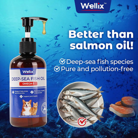 WELLIX - Wellix Omega 3 Fish Oil for Dogs 250Ml. - The Red Vitamin MX - Aceite De Pescado Para Perros - {{ shop.shopifyCountryName }}