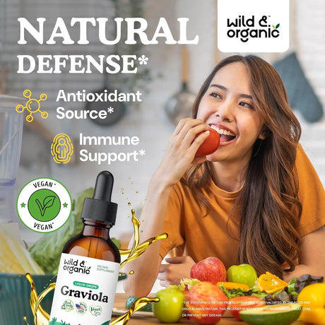 WILD & ORGANIC - Wild & Organic Soursop Graviola Liquid Drops 2 Fl.Oz. - The Red Vitamin MX - Suplementos Alimenticios - {{ shop.shopifyCountryName }}