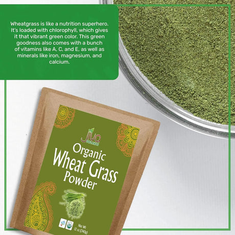 JIVA ORGANICS - Jiva Organics Wheatgrass Juice Powder 340Gr. - The Red Vitamin MX - Suplementos Alimenticios - {{ shop.shopifyCountryName }}