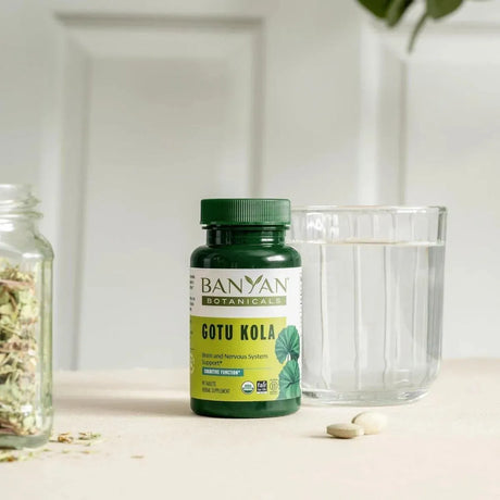 BANYAN - Banyan Botanicals Gotu Kola 90 Tabletas - The Red Vitamin MX - Suplementos Alimenticios - {{ shop.shopifyCountryName }}