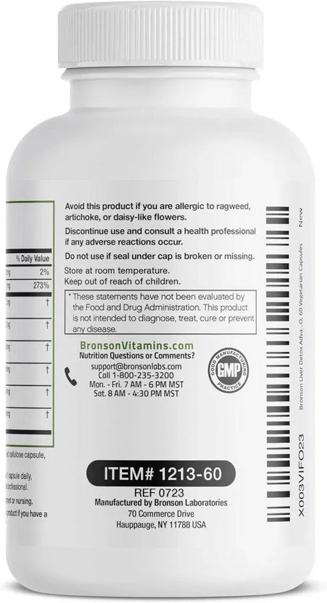 BRONSON - Bronson Liver Detox Advanced Detox & Cleansing Formula 60 Capsulas - The Red Vitamin MX - Suplementos Alimenticios - {{ shop.shopifyCountryName }}