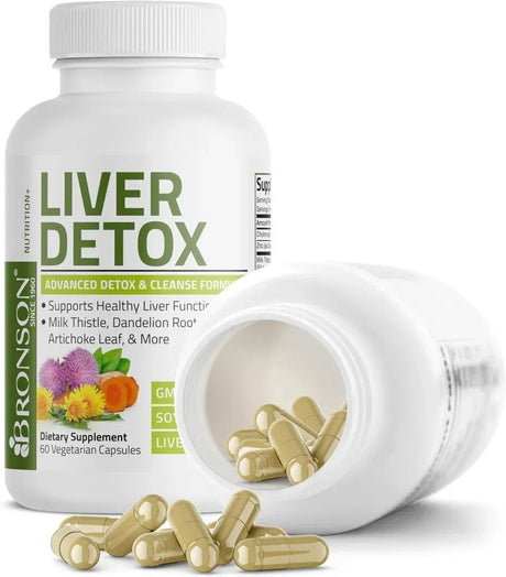 BRONSON - Bronson Liver Detox Advanced Detox & Cleansing Formula 60 Capsulas - The Red Vitamin MX - Suplementos Alimenticios - {{ shop.shopifyCountryName }}