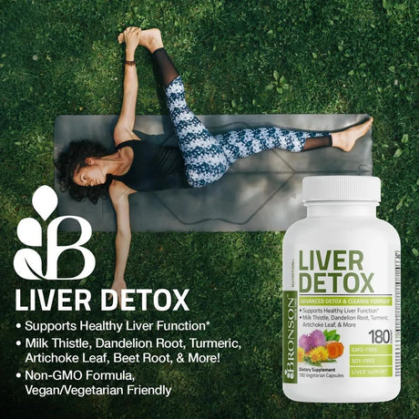 BRONSON - Bronson Liver Detox Advanced Detox & Cleansing Formula 60 Capsulas - The Red Vitamin MX - Suplementos Alimenticios - {{ shop.shopifyCountryName }}