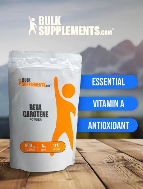 BULK SUPPLEMENTS - Bulk Supplements Beta Carotene Powder 1 Kg. - The Red Vitamin MX - Suplementos Alimenticios - {{ shop.shopifyCountryName }}