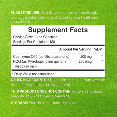 DEAL SUPPLEMENT - Deal Supplement CoQ10 200Mg. & PQQ 200mcg 240 Capsulas - The Red Vitamin MX - Suplementos Alimenticios - {{ shop.shopifyCountryName }}