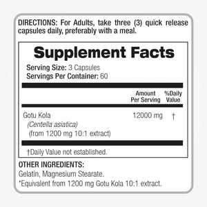 FITO MEDIC´S - FITO MEDIC'S Lab Gotu Kola 1200Mg. 180 Capsulas - The Red Vitamin MX - Suplementos Alimenticios - {{ shop.shopifyCountryName }}