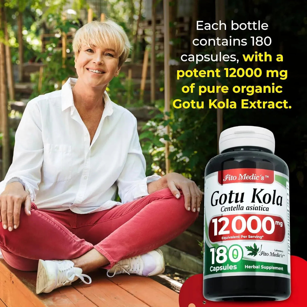 FITO MEDIC´S - FITO MEDIC'S Lab Gotu Kola 1200Mg. 180 Capsulas - The Red Vitamin MX - Suplementos Alimenticios - {{ shop.shopifyCountryName }}