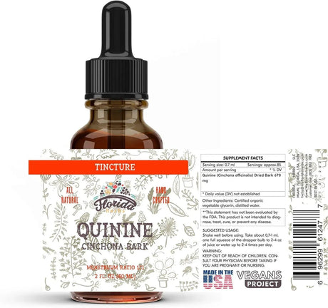 FLORIDA HERBS - Florida Herbs Quinine Tincture Extract 120Ml. - The Red Vitamin MX - Suplementos Alimenticios - {{ shop.shopifyCountryName }}