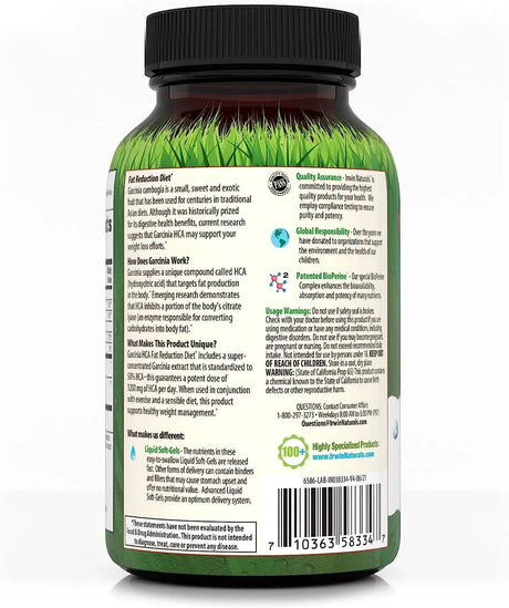 IRWIN NATURALS - Irwin Naturals Garcinia 90 Capsulas Blandas - The Red Vitamin MX - Suplementos Alimenticios - {{ shop.shopifyCountryName }}