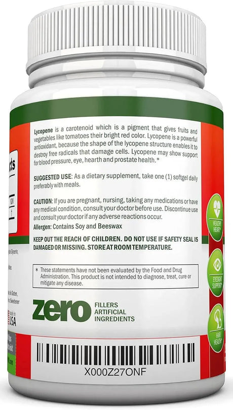 NUTRIONN - NutriONN Lycopene 10Mg. 120 Capsulas Blandas - The Red Vitamin MX - Suplementos Alimenticios - {{ shop.shopifyCountryName }}