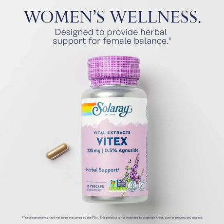 SOLARAY - Solaray Baya Casto Berry Extract 225Mg. 60 Capsulas - The Red Vitamin MX - Suplementos Alimenticios - {{ shop.shopifyCountryName }}