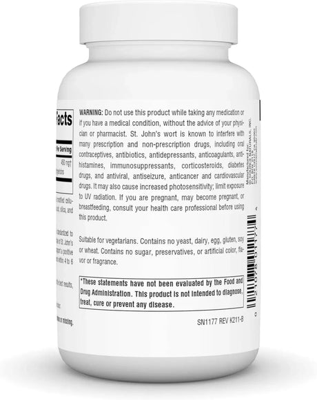 SOURCE NATURALS - Source Naturals St. John's Wort 450Mg. 180 Tabletas - The Red Vitamin MX - Suplementos Alimenticios - {{ shop.shopifyCountryName }}