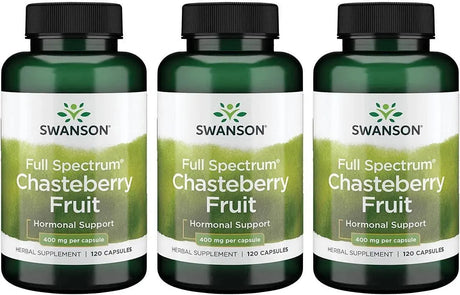SWANSON - Swanson Chasteberry Fruit 400Mg. 120 Capsulas 3 Pack - The Red Vitamin MX - Suplementos Alimenticios - {{ shop.shopifyCountryName }}