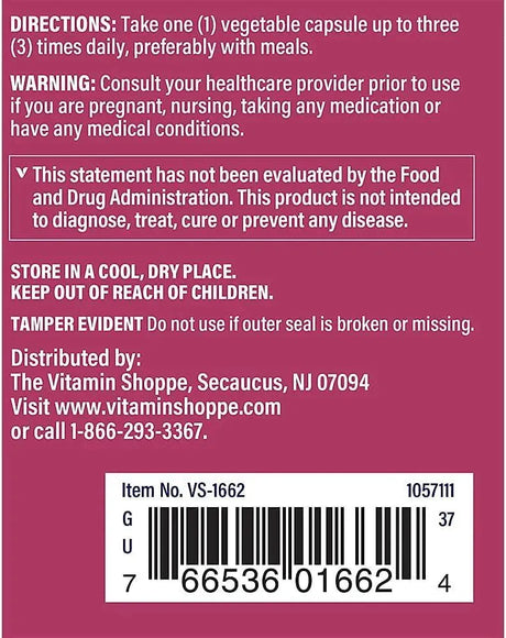 THE VITAMIN SHOPPE - The Vitamin Shoppe Chasteberry Extract 100 Capsulas - The Red Vitamin MX - Suplementos Alimenticios - {{ shop.shopifyCountryName }}