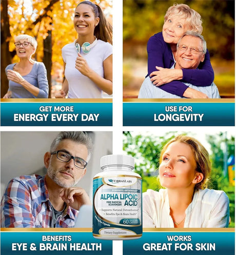 VIBRAXLABS - Vibraxlabs Alpha Lipoic Acid 600Mg. 60 Capsulas - The Red Vitamin MX - Suplementos Alimenticios - {{ shop.shopifyCountryName }}