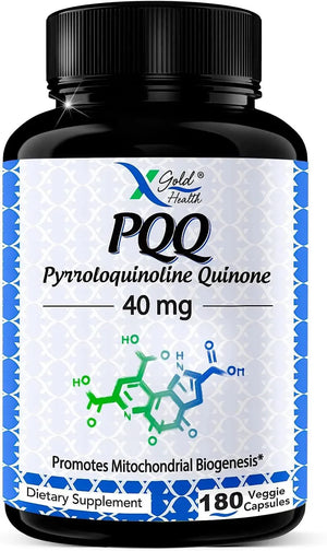 X GOLD HEALTH - X Gold Health PQQ Supplement 40Mg. 180 Capsulas - The Red Vitamin MX - Suplementos Alimenticios - {{ shop.shopifyCountryName }}